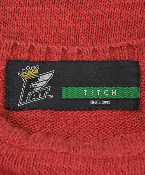 FAT（エフエーティー）ニット・セーター 赤 サイズ:TITCH(M位) メンズ/2200652951134