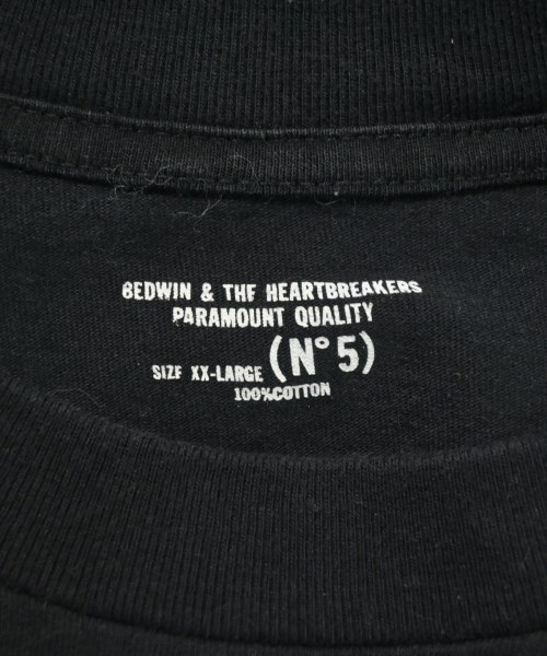 BEDWIN &THE HEARTBREAKERS（ベドウィンアンドザハートブレイカーズ）Tシャツ・カットソー 黒 サイズ:XXL メンズ/2200633017255