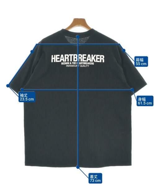BEDWIN &THE HEARTBREAKERS（ベドウィンアンドザハートブレイカーズ）Tシャツ・カットソー 黒 サイズ:XXL メンズ/2200633017255