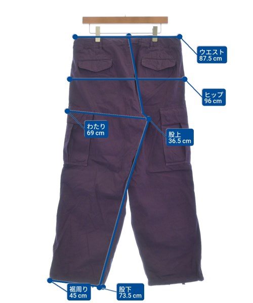 BEDWIN &THE HEARTBREAKERS（ベドウィンアンドザハートブレイカーズ）カーゴパンツ 紫 サイズ:-(L位) メンズ/2200639158198