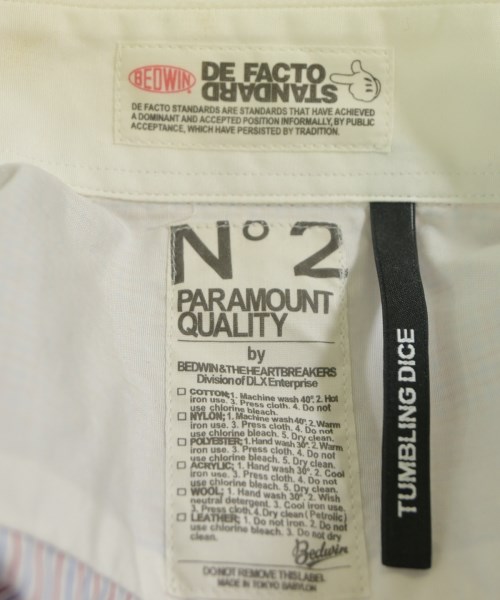 BEDWIN &THE HEARTBREAKERS（ベドウィンアンドザハートブレイカーズ）カジュアルシャツ 赤 サイズ:2(M位) メンズ/2200627521553