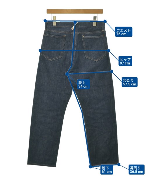 BEDWIN &THE HEARTBREAKERS（ベドウィンアンドザハートブレイカーズ）デニムパンツ 紺 サイズ:1(S位) メンズ/2200642220059