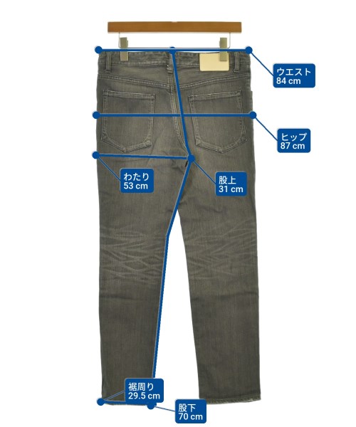 BEDWIN &THE HEARTBREAKERS（ベドウィンアンドザハートブレイカーズ）デニムパンツ グレー サイズ:1(S位) メンズ/2200643573390