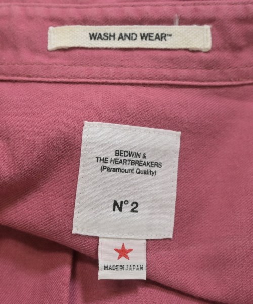 BEDWIN &THE HEARTBREAKERS（ベドウィンアンドザハートブレイカーズ）カジュアルシャツ ピンク サイズ:2(M位) メンズ/2200541330149