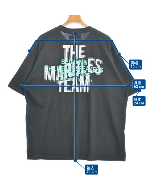 BEDWIN &THE HEARTBREAKERS（ベドウィンアンドザハートブレイカーズ）Tシャツ・カットソー 黒 サイズ:XL メンズ/2200621591118