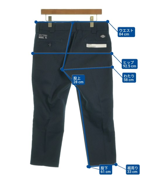 BEDWIN &THE HEARTBREAKERS（ベドウィンアンドザハートブレイカーズ）クロップドパンツ 紺 サイズ:2(M位) メンズ/2200618081059