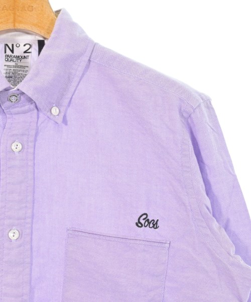 BEDWIN &THE HEARTBREAKERS（ベドウィンアンドザハートブレイカーズ）カジュアルシャツ 紫 サイズ:2(M位) メンズ/2200612077317