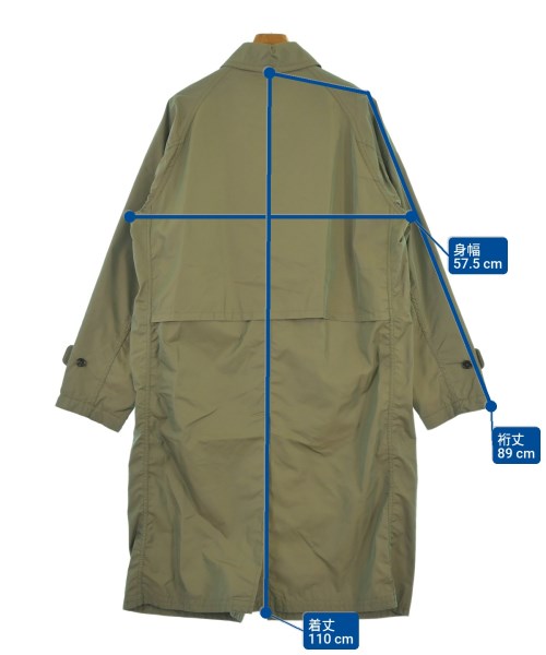 BEDWIN &THE HEARTBREAKERS（ベドウィンアンドザハートブレイカーズ）ステンカラーコート カーキ サイズ:3(L位) メンズ/2200625341054