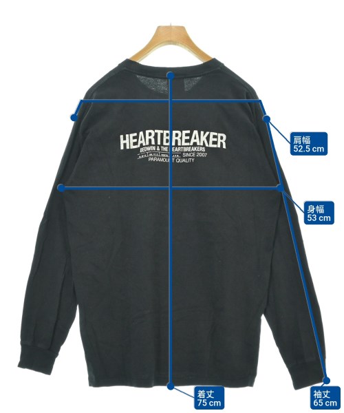 BEDWIN &THE HEARTBREAKERS（ベドウィンアンドザハートブレイカーズ）Tシャツ・カットソー 黒 サイズ:3(L位) メンズ/2200609774076