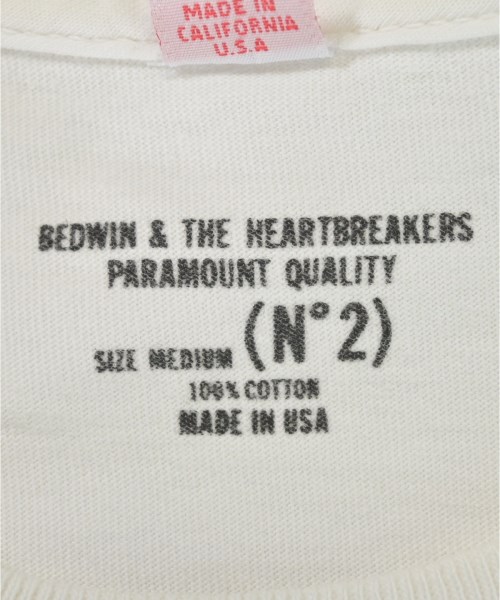 BEDWIN &THE HEARTBREAKERS（ベドウィンアンドザハートブレイカーズ）Tシャツ・カットソー 白 サイズ:38(S位) メンズ/2200611985019