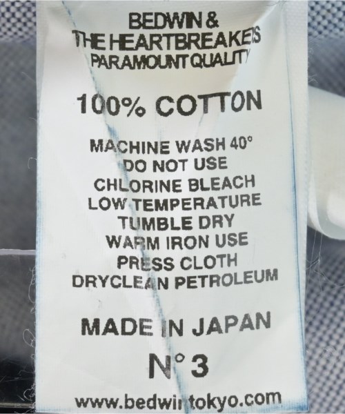 BEDWIN &THE HEARTBREAKERS（ベドウィンアンドザハートブレイカーズ）デニムパンツ 紺 サイズ:3(L位) メンズ/2200616989098