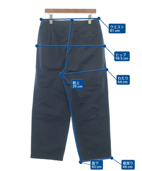 BEDWIN &THE HEARTBREAKERS（ベドウィンアンドザハートブレイカーズ）チノパン 紺 サイズ:2(M位) メンズ/2200673377111