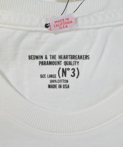 BEDWIN &THE HEARTBREAKERS（ベドウィンアンドザハートブレイカーズ）Tシャツ・カットソー 白 サイズ:3(L位) メンズ/2200678864067