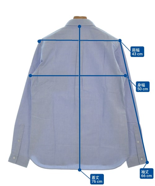 BEDWIN &THE HEARTBREAKERS（ベドウィンアンドザハートブレイカーズ）カジュアルシャツ 青 サイズ:3(L位) メンズ/2200654393451