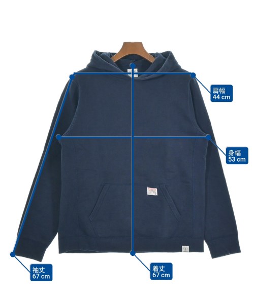 BEDWIN &THE HEARTBREAKERS（ベドウィンアンドザハートブレイカーズ）パーカー 紺 サイズ:3(L位) メンズ/2200653686172