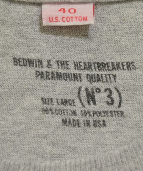 BEDWIN &THE HEARTBREAKERS（ベドウィンアンドザハートブレイカーズ）Tシャツ・カットソー グレー サイズ:3(L位) メンズ/2200653686226