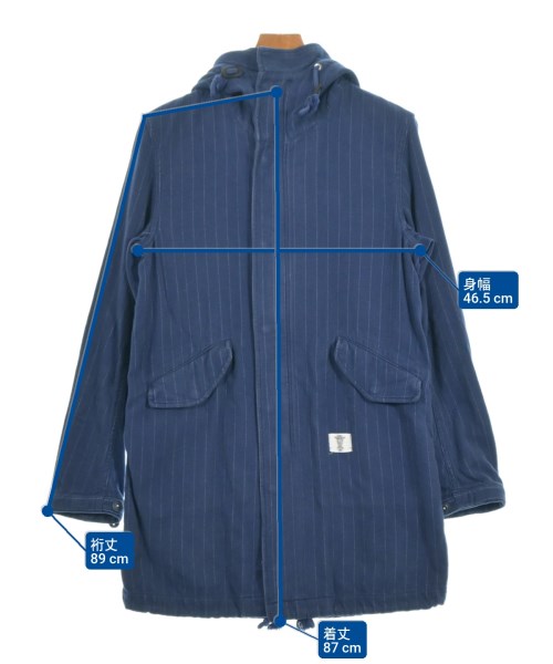BEDWIN &THE HEARTBREAKERS（ベドウィンアンドザハートブレイカーズ）モッズコート 紺 サイズ:3(L位) メンズ/2200654534069