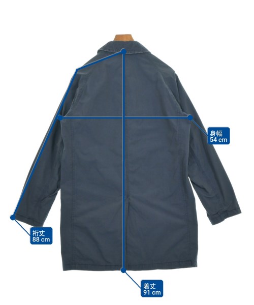 BEDWIN &THE HEARTBREAKERS（ベドウィンアンドザハートブレイカーズ）ステンカラーコート 紺 サイズ:-(M位) メンズ/2200654534076