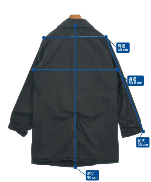 BEDWIN &THE HEARTBREAKERS（ベドウィンアンドザハートブレイカーズ）ステンカラーコート 黒 サイズ:-(M位) メンズ/2200654534083