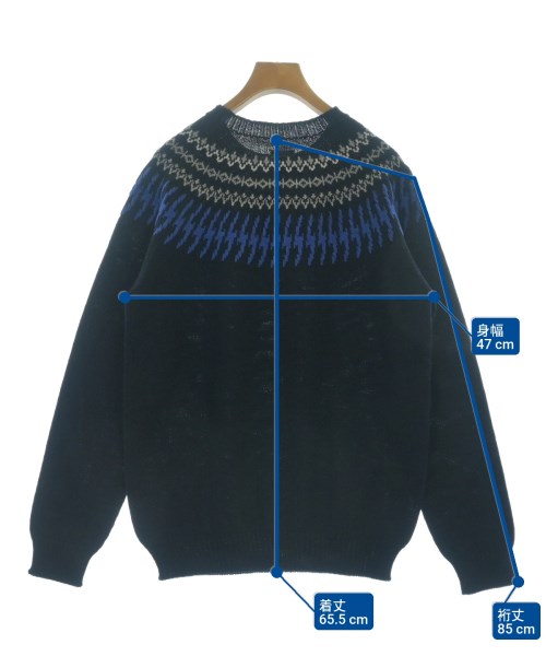 BEDWIN &THE HEARTBREAKERS（ベドウィンアンドザハートブレイカーズ）ニット・セーター 紺 サイズ:-(M位) メンズ/2200654534144