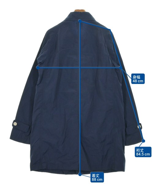 BEDWIN &THE HEARTBREAKERS（ベドウィンアンドザハートブレイカーズ）ステンカラーコート 紺 サイズ:3(L位) メンズ/2200660893013