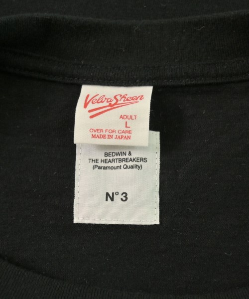 BEDWIN &THE HEARTBREAKERS（ベドウィンアンドザハートブレイカーズ）Tシャツ・カットソー 黒 サイズ:L メンズ/2200711596092