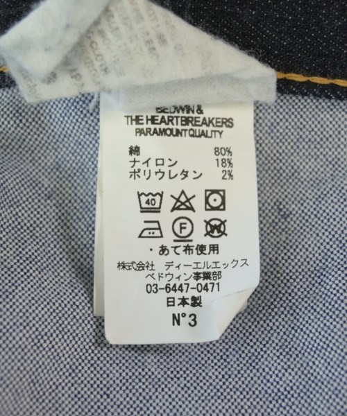 BEDWIN &THE HEARTBREAKERS（ベドウィンアンドザハートブレイカーズ）デニムパンツ 紺 サイズ:3(L位) メンズ/2200705526272