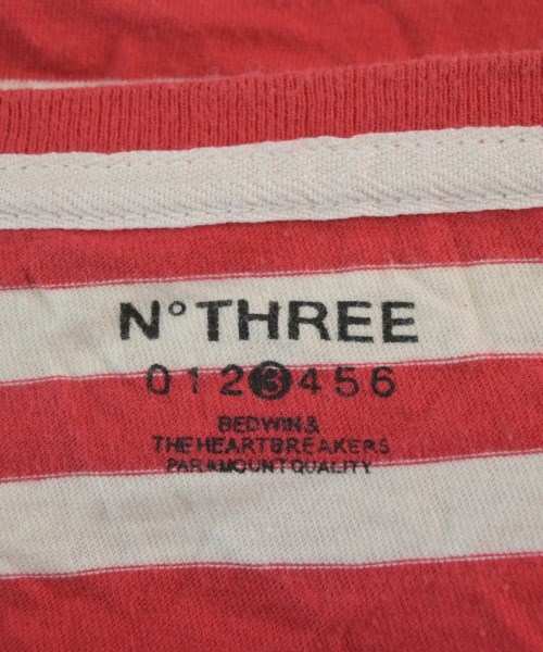 BEDWIN &THE HEARTBREAKERS（ベドウィンアンドザハートブレイカーズ）Tシャツ・カットソー 赤 サイズ:3(L位) メンズ/2200670511143