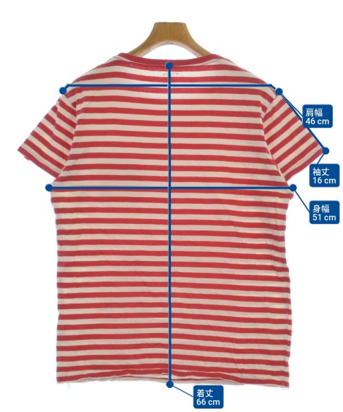 BEDWIN &THE HEARTBREAKERS（ベドウィンアンドザハートブレイカーズ）Tシャツ・カットソー 赤 サイズ:3(L位) メンズ/2200670511143