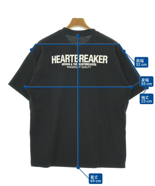 BEDWIN &THE HEARTBREAKERS（ベドウィンアンドザハートブレイカーズ）Tシャツ・カットソー 黒 サイズ:L メンズ/2200718892067