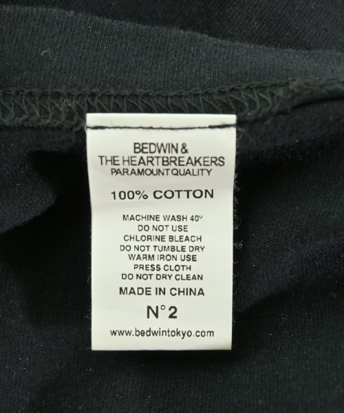 BEDWIN &THE HEARTBREAKERS（ベドウィンアンドザハートブレイカーズ）Tシャツ・カットソー 黒 サイズ:S メンズ/2200718892333