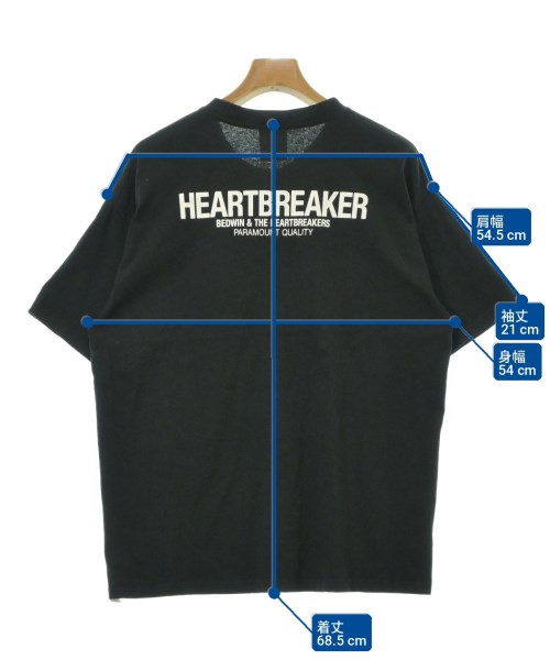 BEDWIN &THE HEARTBREAKERS（ベドウィンアンドザハートブレイカーズ）Tシャツ・カットソー 黒 サイズ:M メンズ/2200725087074