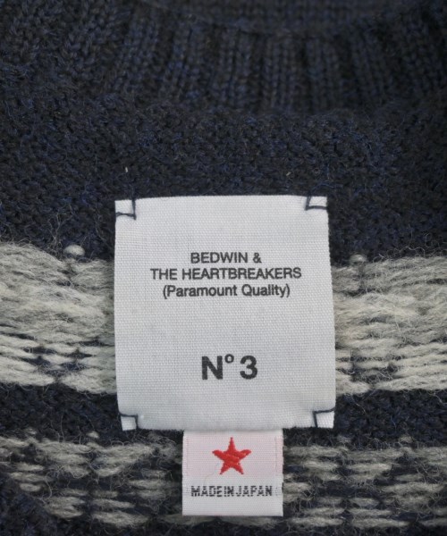 BEDWIN &THE HEARTBREAKERS（ベドウィンアンドザハートブレイカーズ）カーディガン 紺 サイズ:3(L位) メンズ/2200691302089