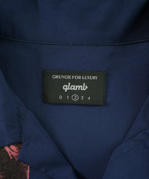 glamb（グラム）カジュアルシャツ 紺 サイズ:2(M位) メンズ/2200686909064