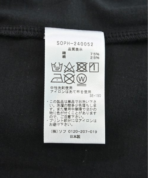 SOPHNET.（ソフネット）Tシャツ・カットソー 黒 サイズ:L メンズ/2200479766775