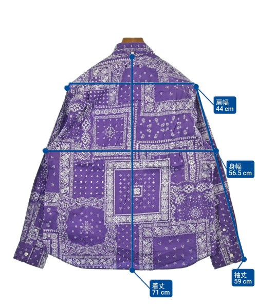 SOPHNET.（ソフネット）カジュアルシャツ 紫 サイズ:S メンズ/2200640370114