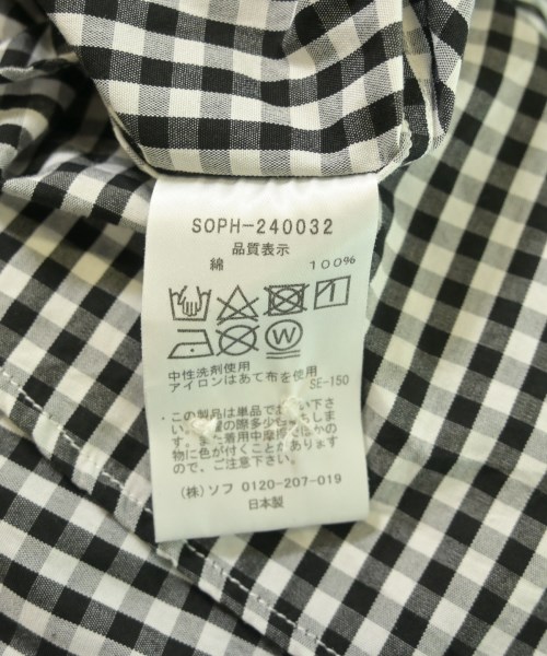 SOPHNET.（ソフネット）カジュアルシャツ 黒 サイズ:M メンズ/2200532333302