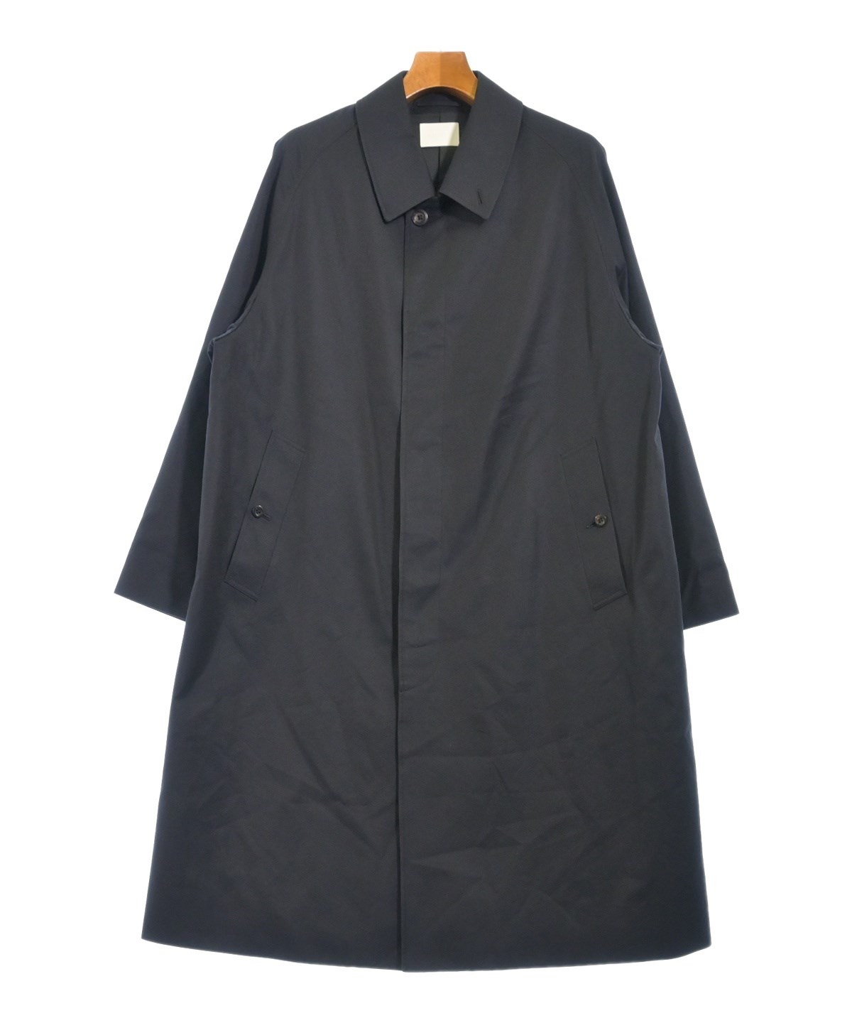 SOPHNET.（ソフネット）ステンカラーコート　ブラック　M SOPHNET.（ソフネット）ステンカラーコート 紺 サイズ:S メンズ