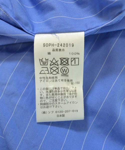 SOPHNET.（ソフネット）カジュアルシャツ 青 サイズ:L メンズ/2200533333035