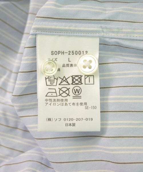 SOPHNET.（ソフネット）カジュアルシャツ 青 サイズ:L メンズ/2200619071431