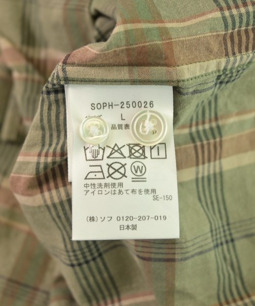 SOPHNET.（ソフネット）カジュアルシャツ カーキ サイズ:L メンズ/2200619071523