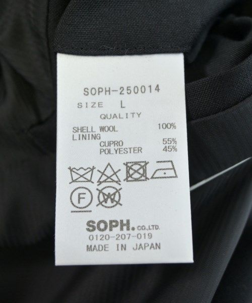 SOPHNET.（ソフネット）テーラードジャケット 黒 サイズ:L メンズ/2200613471015