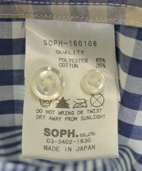 SOPHNET.（ソフネット）カジュアルシャツ 紺 サイズ:M メンズ/2200621054057
