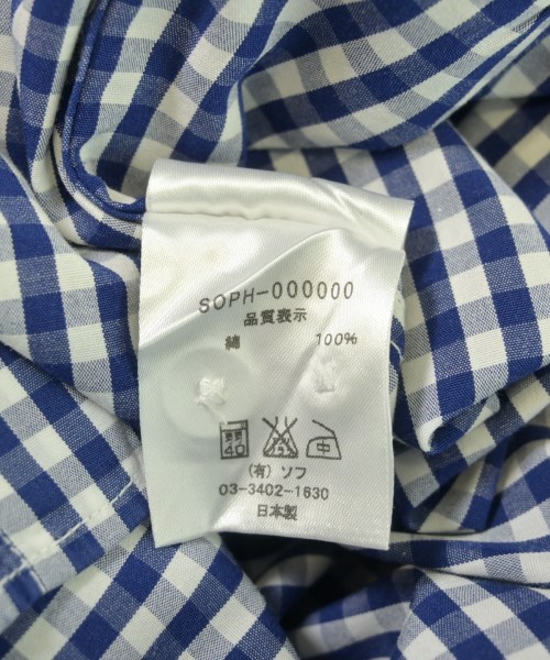 SOPHNET.（ソフネット）カジュアルシャツ 青 サイズ:S メンズ/2200570522034