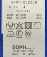 SOPHNET.（ソフネット）Tシャツ・カットソー 青 サイズ:4(XL位) メンズ/2200680921024