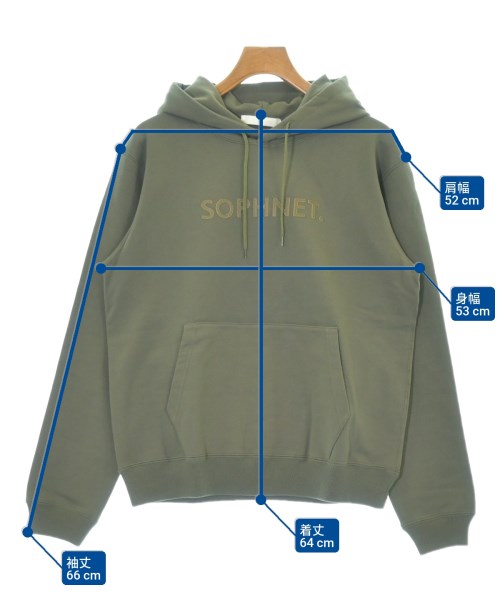 SOPHNET.（ソフネット）パーカー カーキ サイズ:1(S位) メンズ/2200687539697