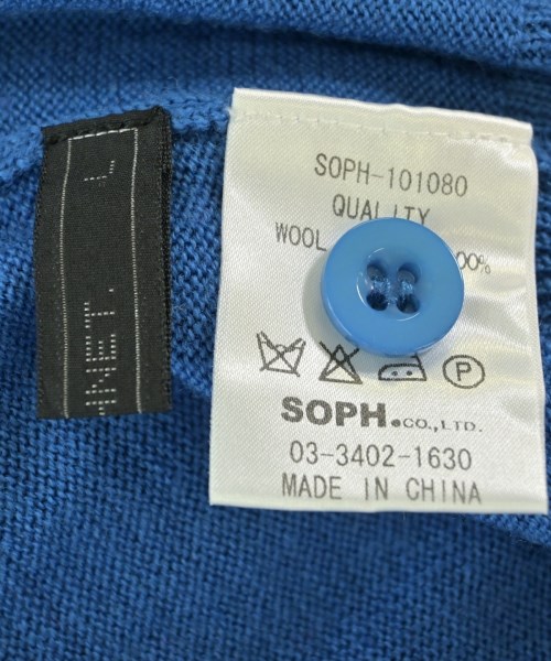 SOPHNET.（ソフネット）カーディガン 青 サイズ:L メンズ/2200695937836