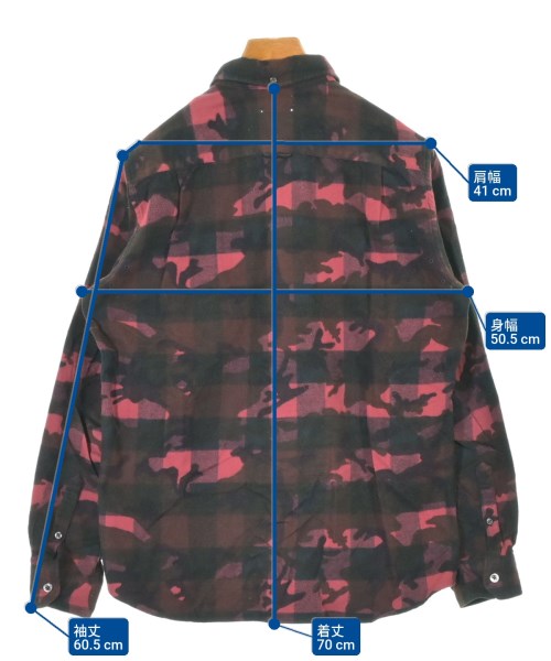 SOPHNET.（ソフネット）カジュアルシャツ 赤 サイズ:L メンズ/2200655961031