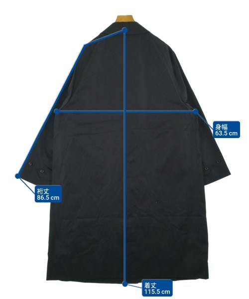 SOPHNET.（ソフネット）ステンカラーコート 紺 サイズ:M メンズ/2200657010775