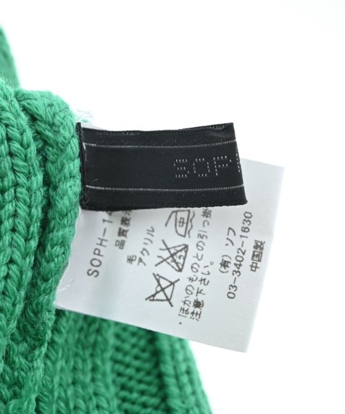 SOPHNET.（ソフネット）ニットキャップ・ビーニー 緑 サイズ:- メンズ/2200662190264